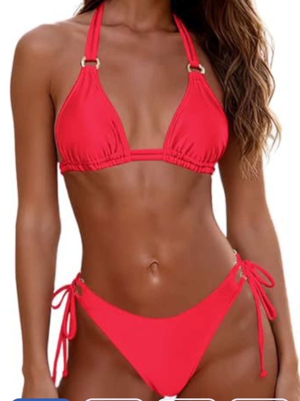 Women's String Triangle Bikini Set - Picture 3 of 5